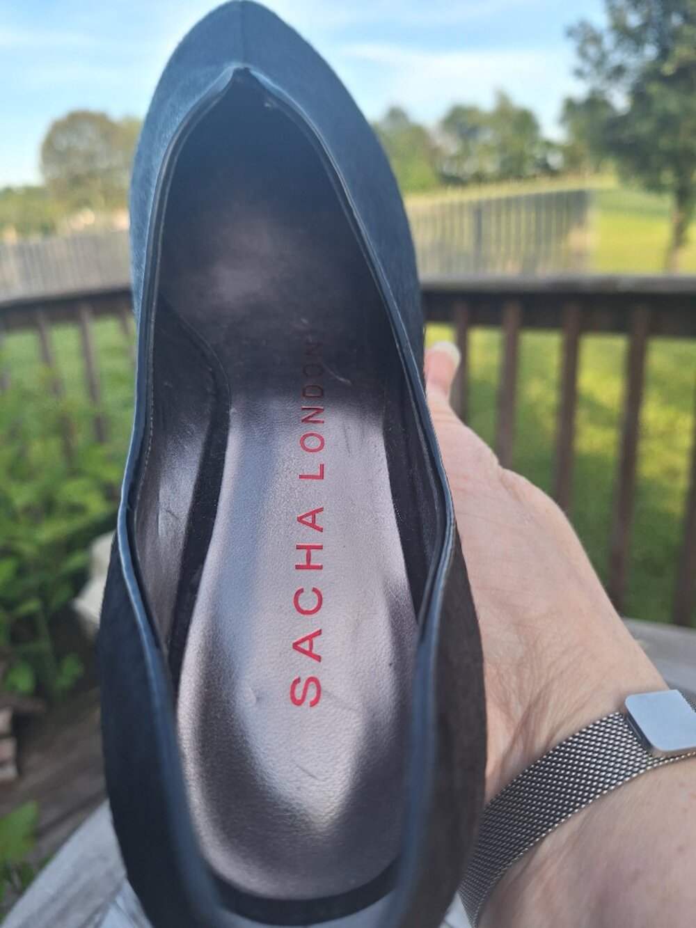 Sacha London Pony Hair Wedges Sz 8 - Picture 10 of 11